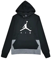 Jordan Brand Black Fleece Hoodie Pullover Retro Style BQ1431-010 Jordan Brand Black Fleece Hoodie Pullover Retro Style BQ1431-010