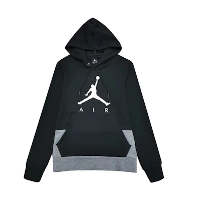 Jordan Brand Black Fleece Hoodie Pullover Retro Style BQ1431-010