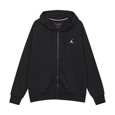 Jordan Brand Logo Printed Hoodie Jacket Black Casual Sportswear FQ1867-010