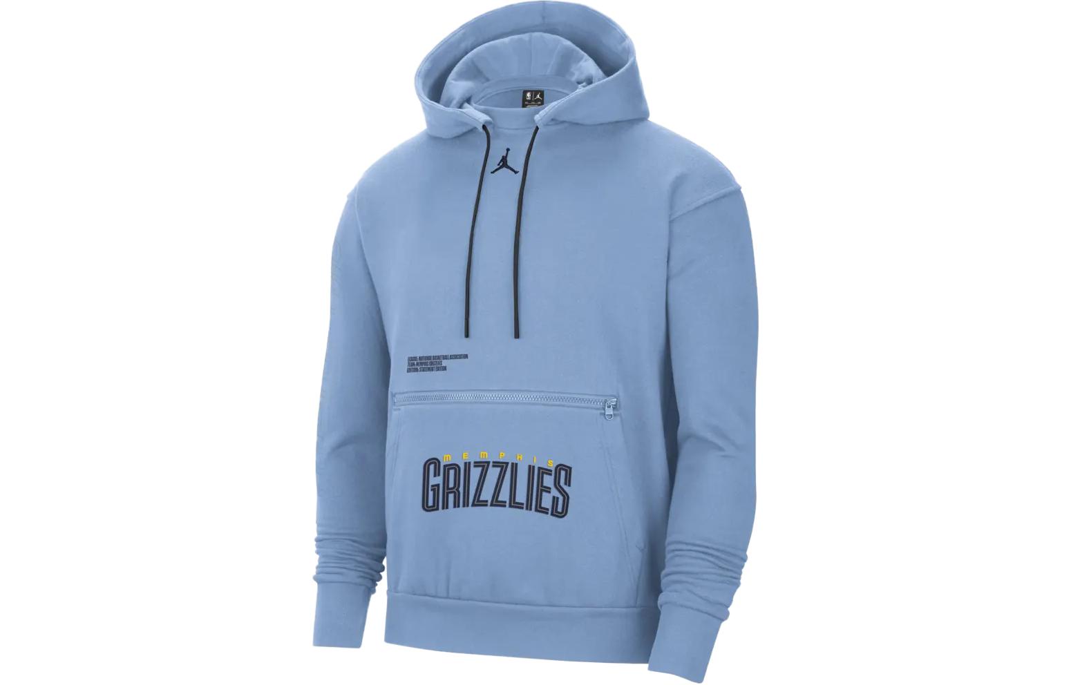 Jordan Brand Logo Printed Hoodie Light Blue FB1995-422