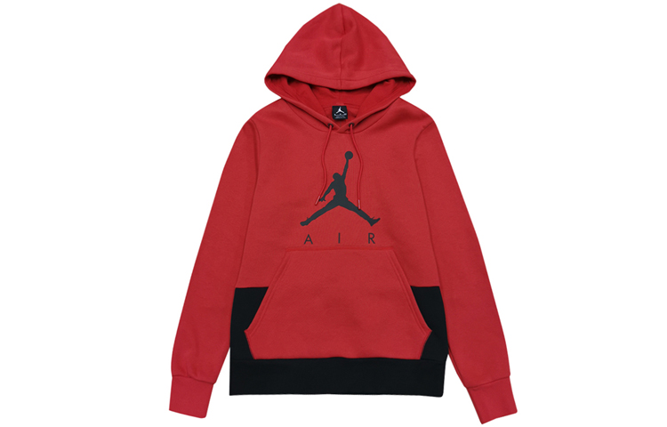 Jordan Brand Red Fleece Retro Pullover Hoodie BQ1431-657