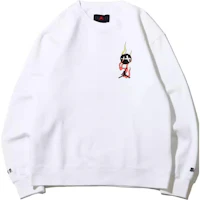 Jordan Brand x Rui Hachimura White Flame Logo Embroidered Long Sleeve Sweatshirt DV3128-100 Jordan Brand x Rui Hachimura White Flame Logo Embroidered Long Sleeve Sweatshirt DV3128-100