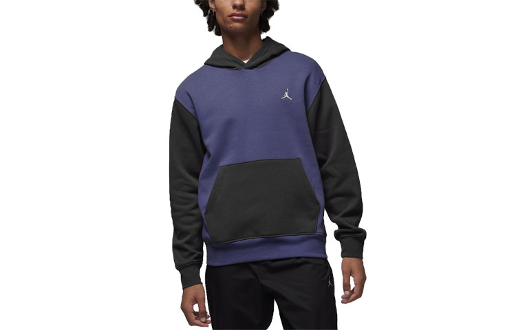 Jordan Brooklyn Colorblock Logo Pullover Hoodie FJ7774-502