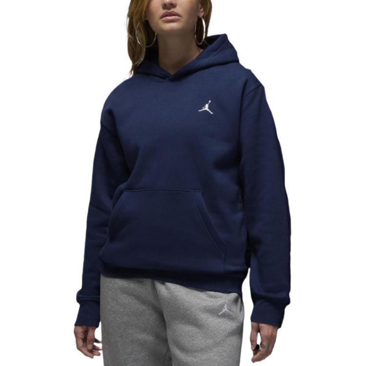Jordan Brooklyn Crewneck Navy/White Unisex Soft Comfortable Sweatshirt FV7281-410