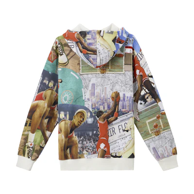 Jordan Brooklyn Fleece Letter Print Outdoor Pullover Hoodie White Men’s FV7298-133