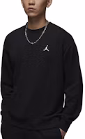 Jordan Brooklyn Fleece Logo Crewneck Sweatshirt Men’s Black FV7296-010 Jordan Brooklyn Fleece Logo Crewneck Sweatshirt Men’s Black FV7296-010
