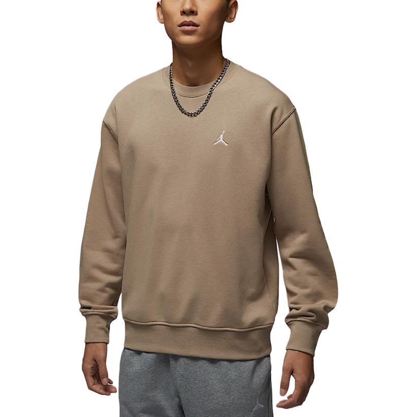 Jordan Brooklyn Fleece Long-Sleeve Sweatshirt Desert Camo - Soft & Breathable FV7296-257