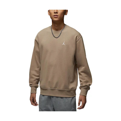 Jordan Brooklyn Fleece Long-Sleeve Sweatshirt Desert Camo - Soft & Breathable FV7296-257