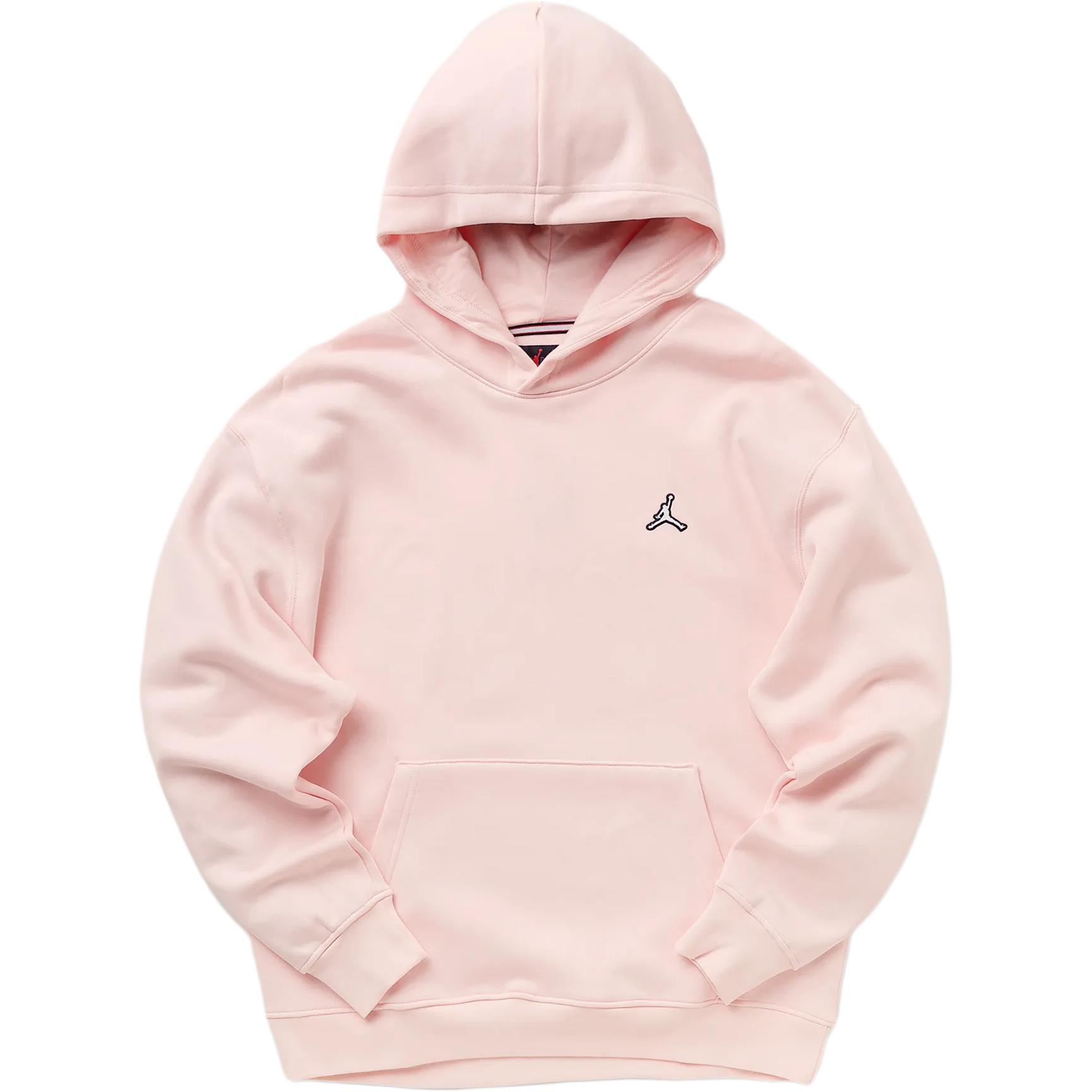 Jordan Brooklyn Fleece Pink Hoodie with Logo Embroidery for Men DQ7466-610