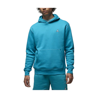Jordan Brooklyn Fleece Solid Logo Embroidered Drawstring Hoodie Blue () DQ7466-483