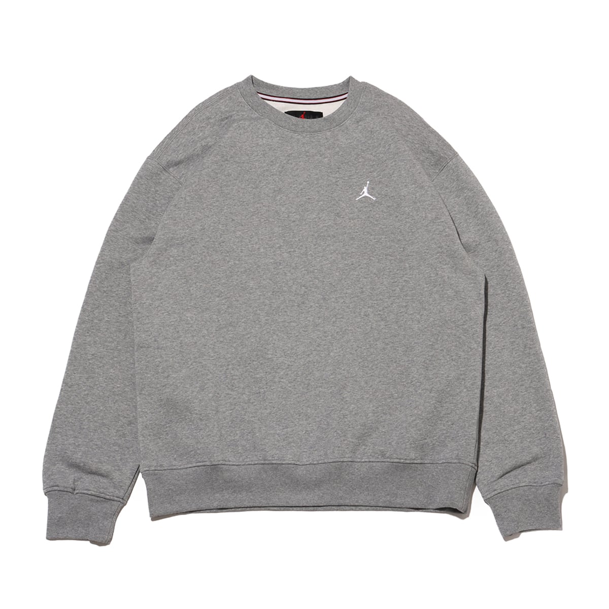 Jordan Brooklyn Fleece Sweatshirt Carbon Gray/White - Soft & Comfortable FV7293-091