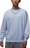Jordan Brooklyn Fleece Sweatshirt Hydrogen Blue/White - Soft & Breathable FV7296-407 Jordan Brooklyn Fleece Sweatshirt Hydrogen Blue/White - Soft & Breathable FV7296-407