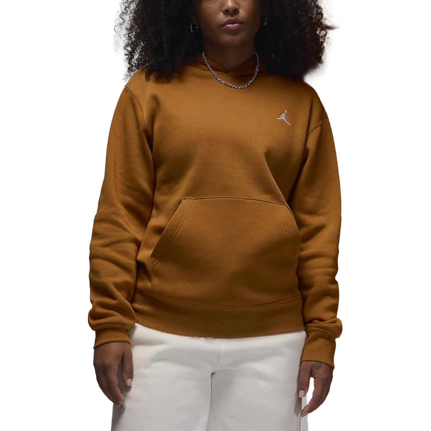 Jordan Brooklyn Pullover Hoodie Desert Bronze/White Unisex Comfortable & Breathable FV7281-228