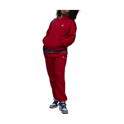 Jordan Brooklyn Pullover Hoodie Red - Soft, Breathable, Loose Fit Unisex FV7281-687