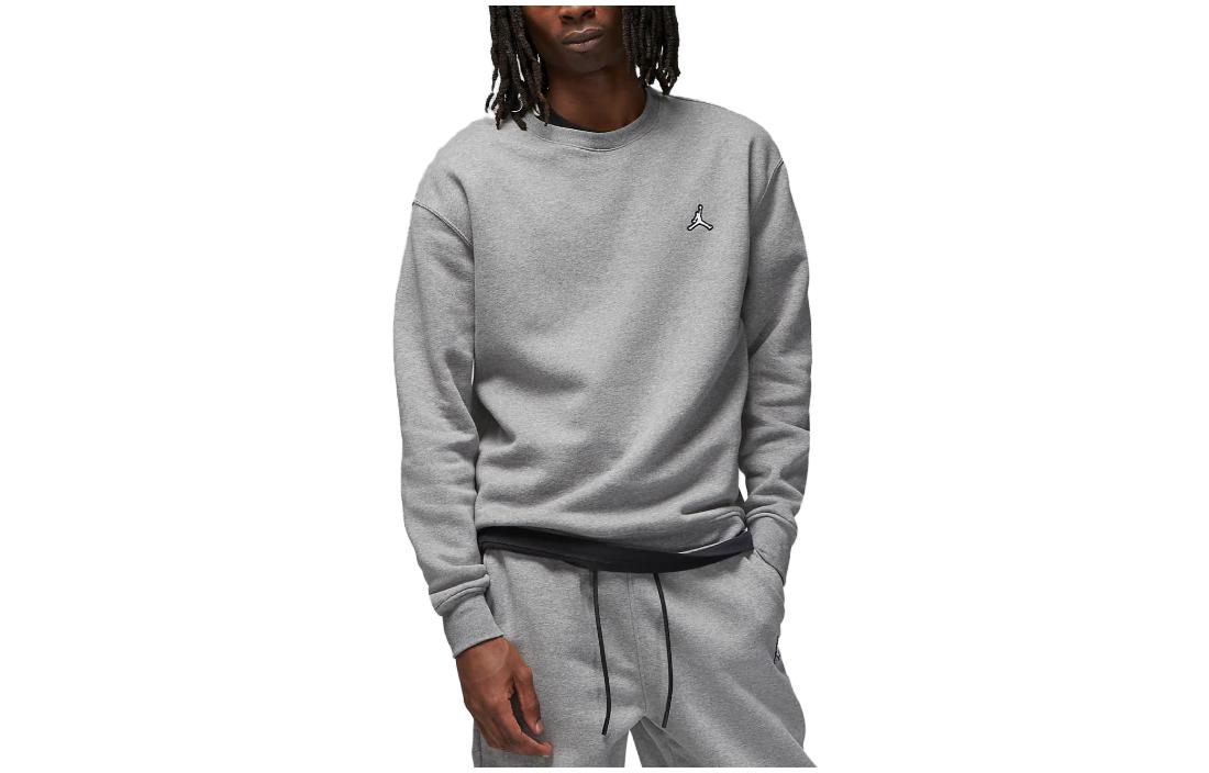 Jordan Brooklyn Solid Logo Pullover Hoodie Light Grey DQ7520-091