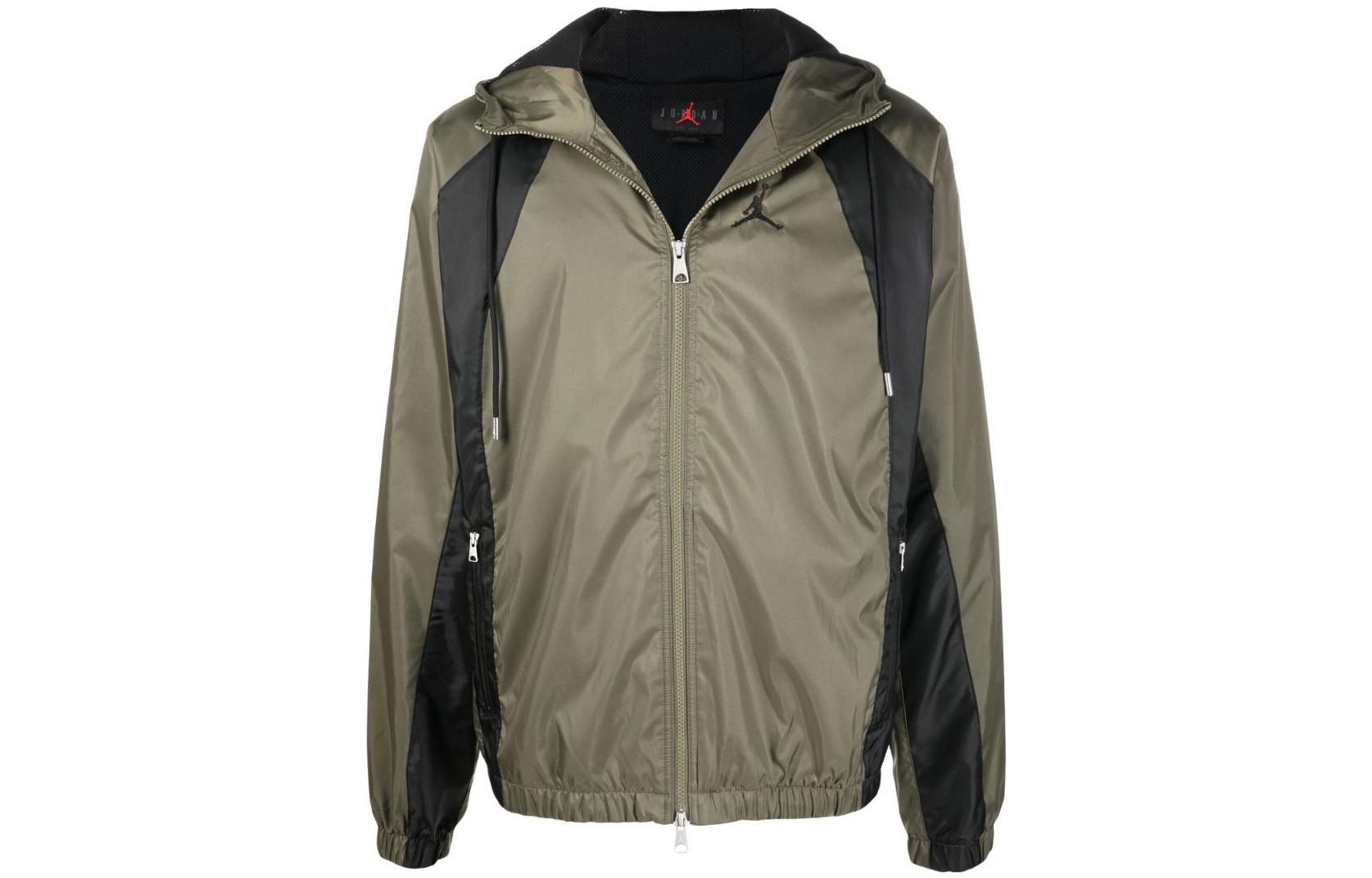 Jordan Brown Embroidered Jumpman Patchwork Hoodie Jacket DJ9828-222