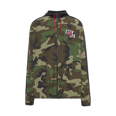 Jordan Camouflage Print Hoodie Jacket Green CU2030-222