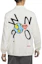 Shop Jordan Cartoon Letter Earth Embroidery White Button-Up Jacket Long Sleeve CW4268-100