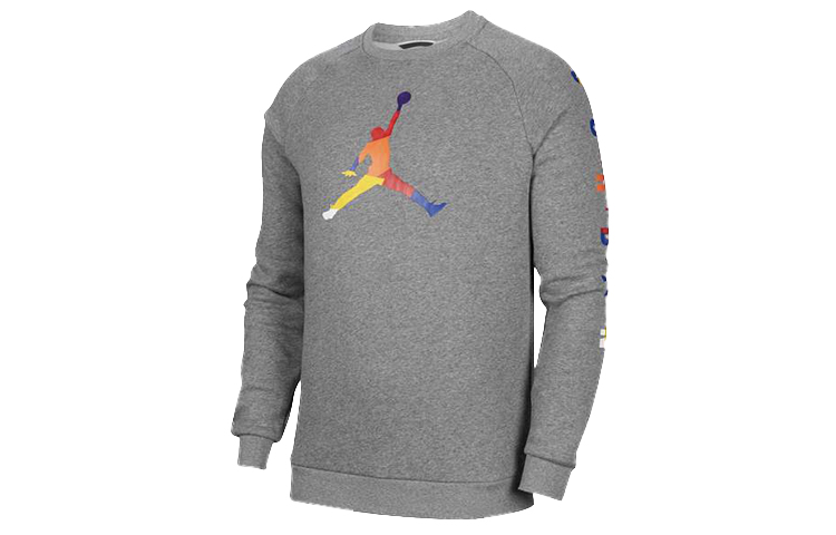 Jordan Casual Crewneck Pullover Sweatshirt Carbon Gray DA6729-091