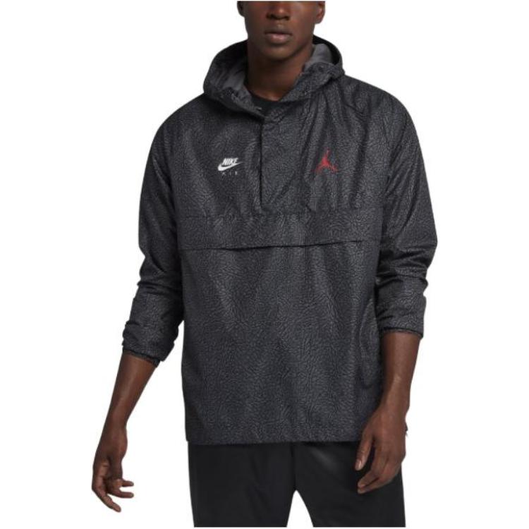 Jordan Casual Half-Zip Hoodie in Dark Gray AJ0428-021 圖 3