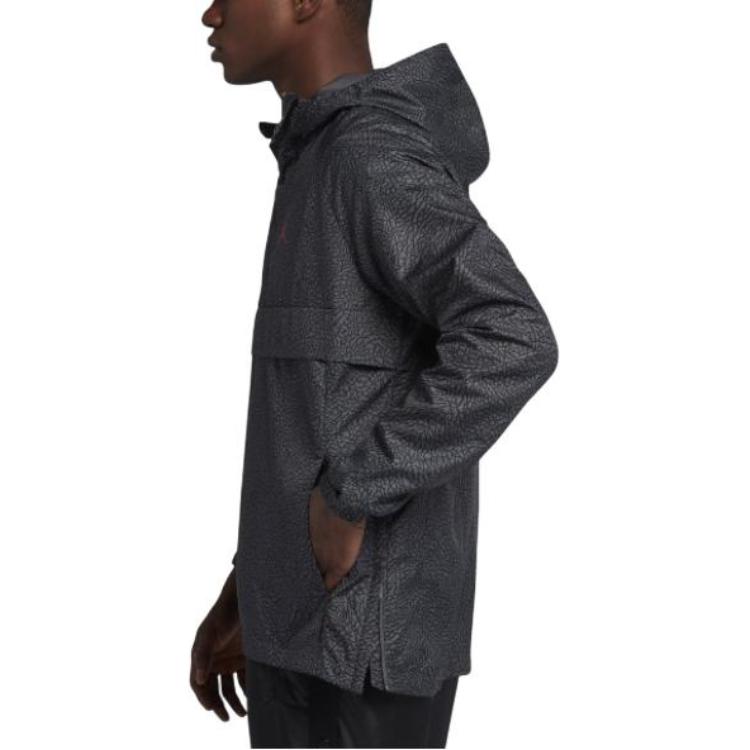 Jordan Casual Half-Zip Hoodie in Dark Gray AJ0428-021 圖 4