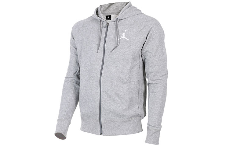 Jordan Casual Knit Hooded Jacket Gray 822659-063