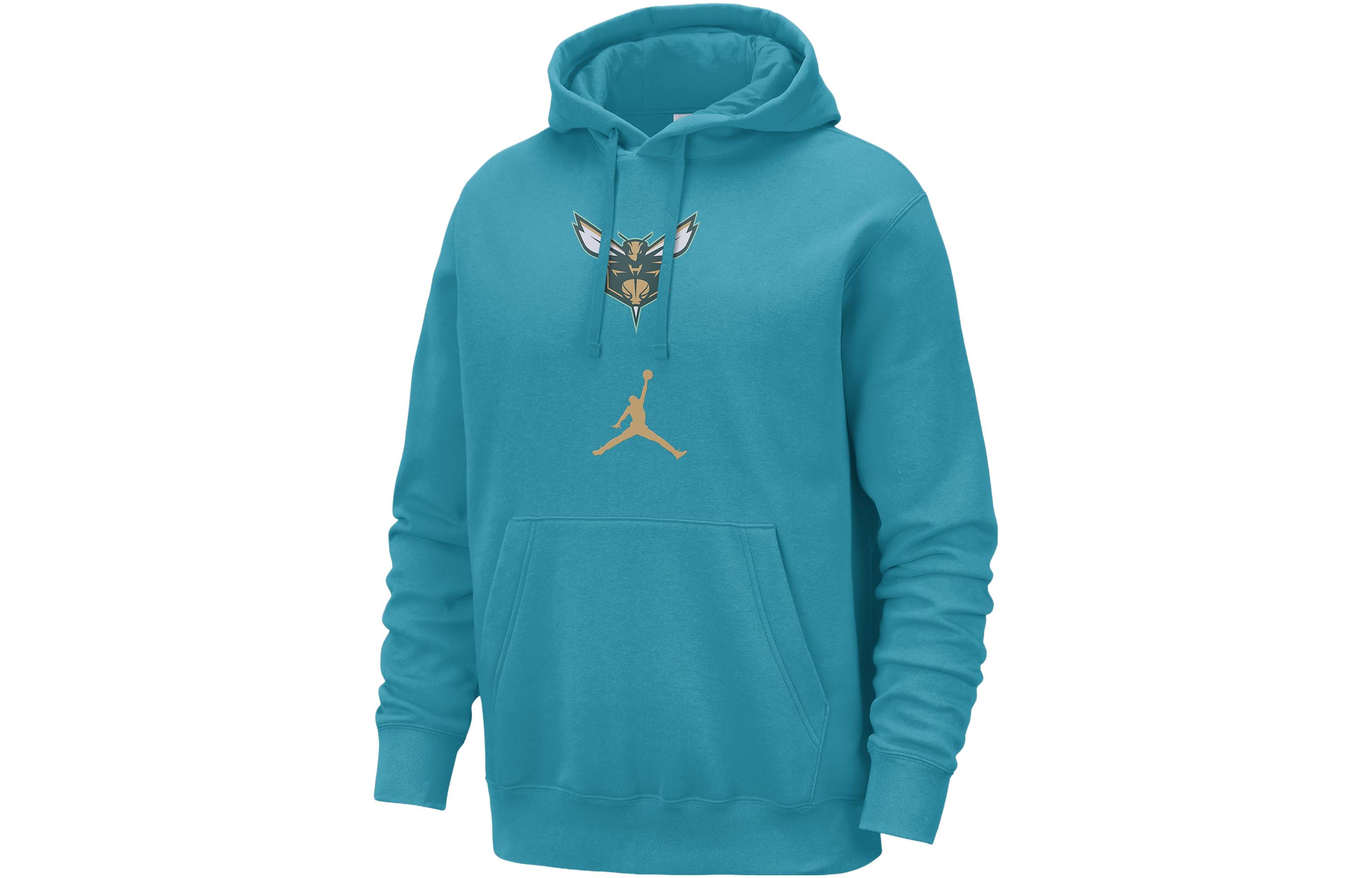 Jordan Charlotte Hornets City Edition Hoodie Blue Long Sleeve Sweatshirt FB4825-415