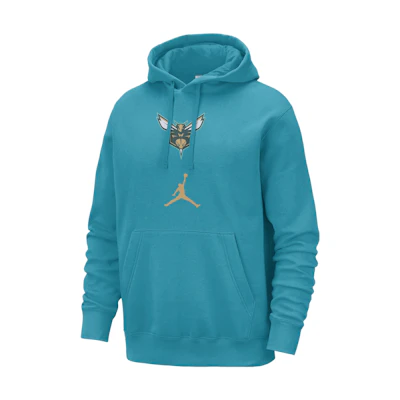 Jordan Charlotte Hornets City Edition Hoodie Blue Long Sleeve Sweatshirt FB4825-415