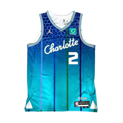 Jordan Charlotte Hornets LaMelo Ball City Edition Basketball Jersey Blue Mens. DB3625-419
