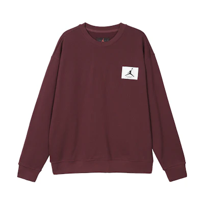 Jordan Cherrywood Red Logo Crewneck Sweatshirt Long Sleeve FB3910-680