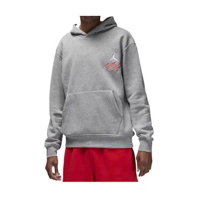 Jordan Cherrywood Solid Logo Embroidered Pullover Sweatshirt Grey () DQ7506-091