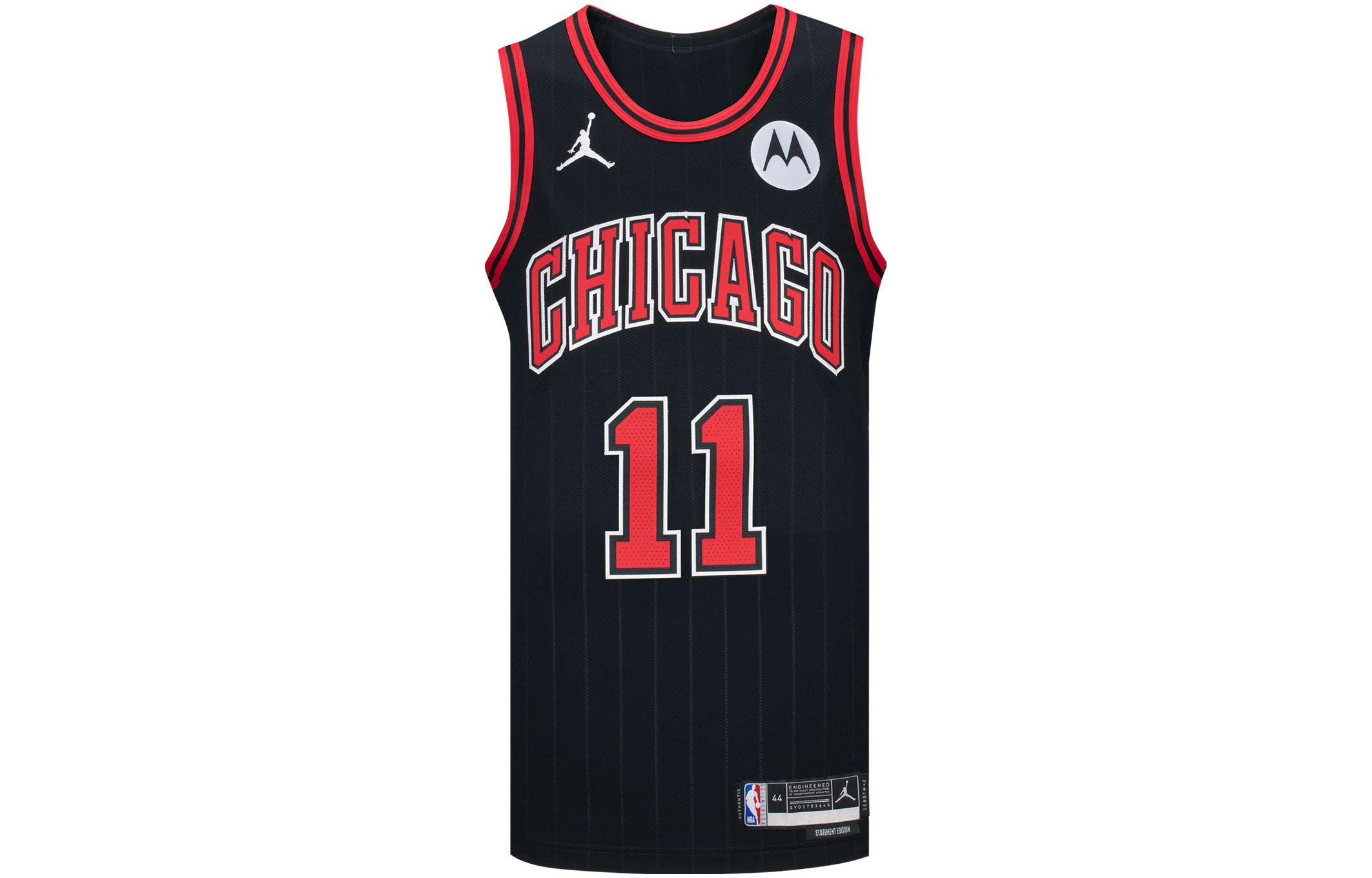 Jordan Chicago Bulls Graphic Basketball Jersey "Statement Edition" Black Men’s CV8674-012