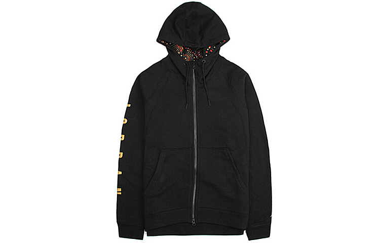 Jordan Chinese New Year Fireworks Zip Hoodie Black AO1922-010