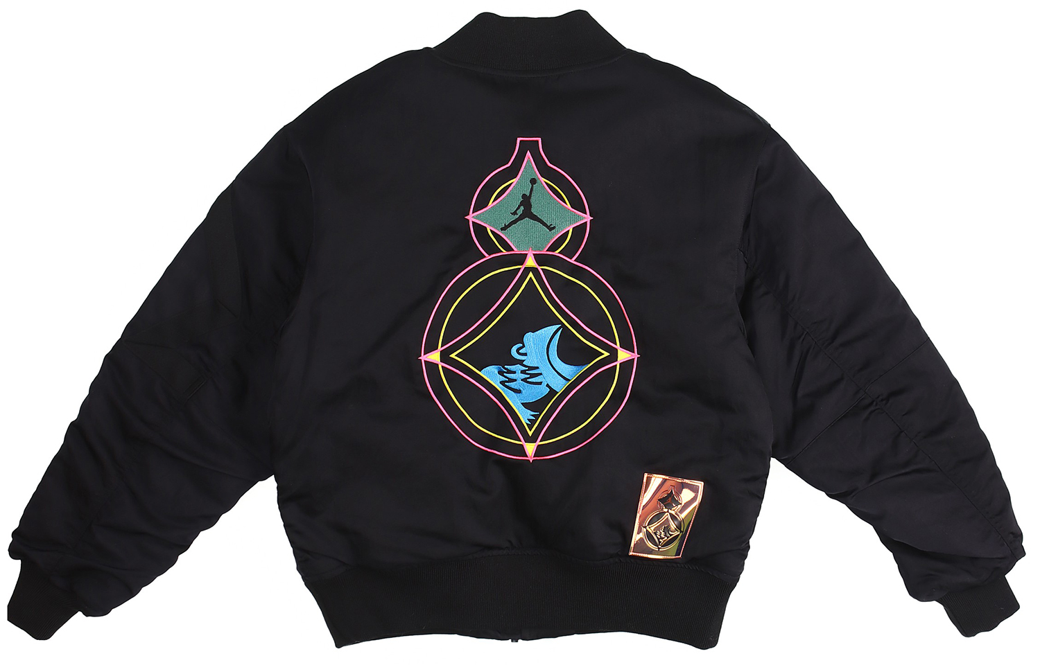 Lookbook 乔丹春节全拉链飞行夹克黑色 CU1700-010