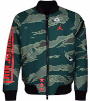 Order Jordan City Of Flight Print Camo Green Winter Jacket Casual Warm Coat AT9006-010