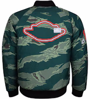 Lookbook Jordan City Of Flight Print Camo Green Winter Jacket Casual Warm Coat AT9006-010