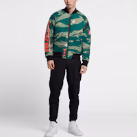 Shop Jordan City Of Flight Print Camo Green Winter Jacket Casual Warm Coat AT9006-010