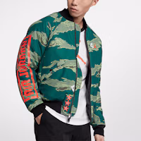 Purchase Jordan City Of Flight Print Camo Green Winter Jacket Casual Warm Coat AT9006-010
