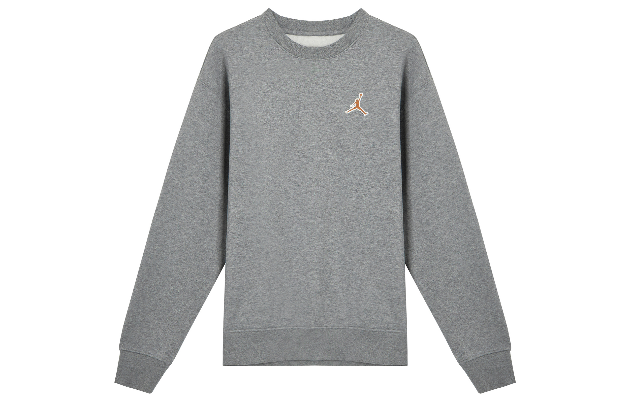 Jordan Classic Jumpman Logo Grey Pullover Fleece Sweatshirt Carbon Gray FD0594-091