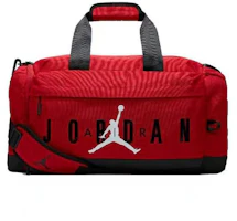 Jordan Classic Jumpman Logo Polyester Travel Duffle Bag Red Unisex. FD7040-687 Jordan Classic Jumpman Logo Polyester Travel Duffle Bag Red Unisex. FD7040-687