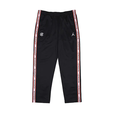 Jordan CLOT Crossover Tricot Pant Black/Red Retro Mid-Waist Athletic Pants Men AR8403-010