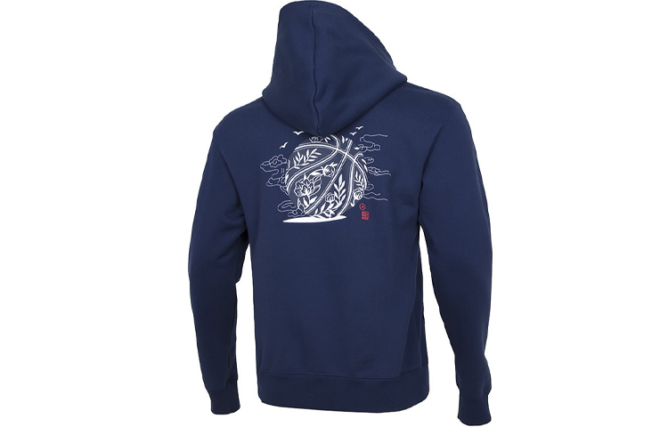 Jordan CNY Embroidered Logo Pullover Hoodie Navy Blue DO4083-410 圖 3