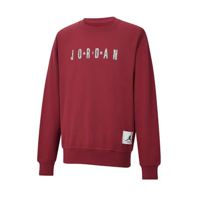 Jordan CNY Year of the Dragon Logo Fleece Crewneck Sweatshirt Cedar Red FZ6437-617