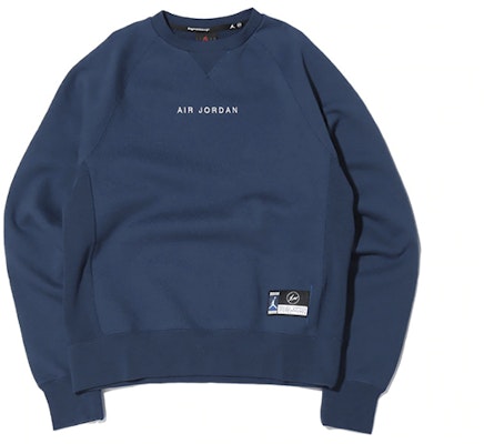 Jordan Collaboration Blue Crewneck Sweatshirt Men DA2990-414 Shop Jordan Collaboration Blue Crewneck Sweatshirt Men DA2990-414