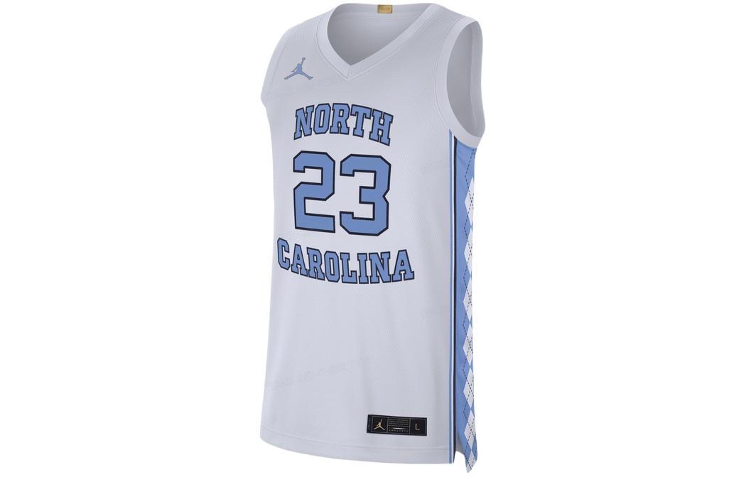 Jordan College Logo Sleeveless Basketball Jersey  White CN3000-100