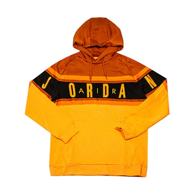 Jordan Color Block Fleece Pullover Hoodie Yellow BQ5651-246