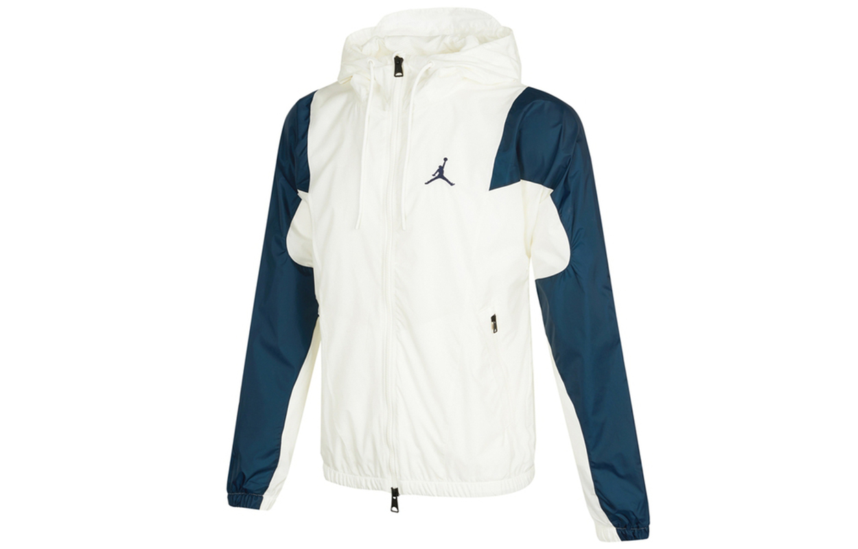 Jordan Colorblock Casual Hoodie Jacket White Mens Fall Edition DA9833-133