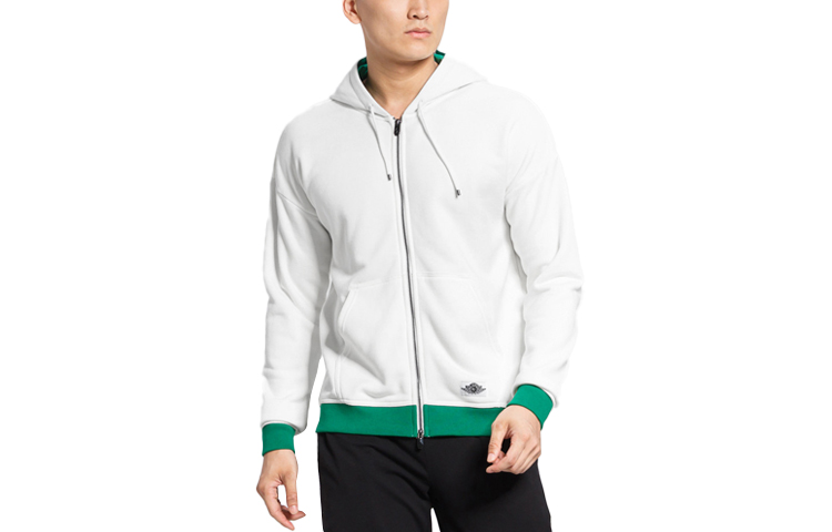 Jordan Colorblock Sports Casual Jacket White AO0423-108