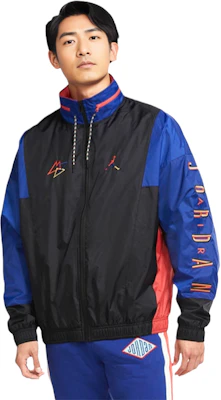 乔丹拼色运动夹克 蓝/黑/红 CK9566-010 Shop 乔丹拼色运动夹克 蓝/黑/红 CK9566-010