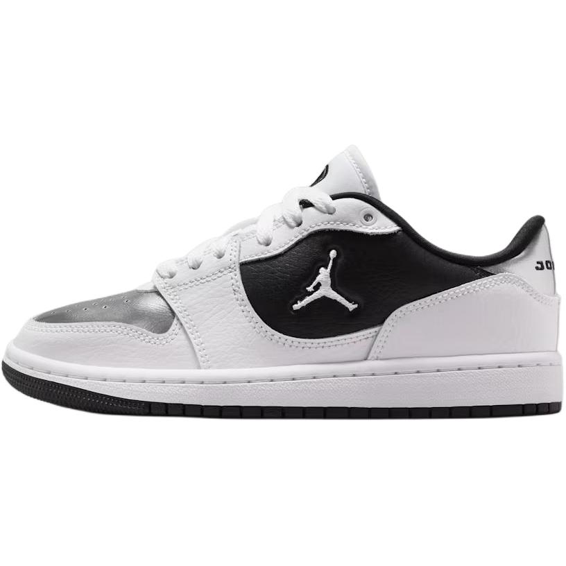 Jordan Court Connect GS Low Basketball Shoes White/Black IR2298-100
